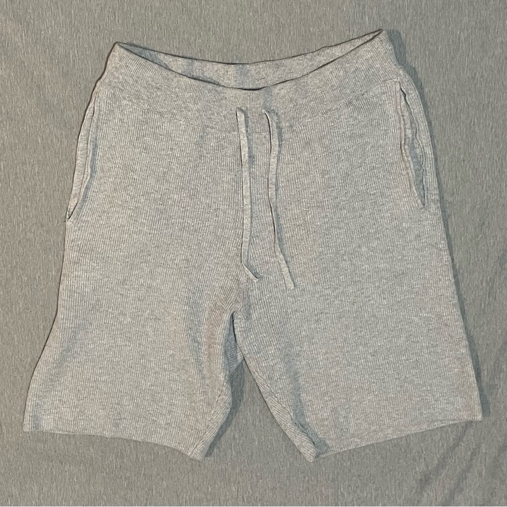 Saks Fifth Avenue Men’s S/P Rib Knit Cotton Shorts Drawstring Italy - Picture 3 of 11